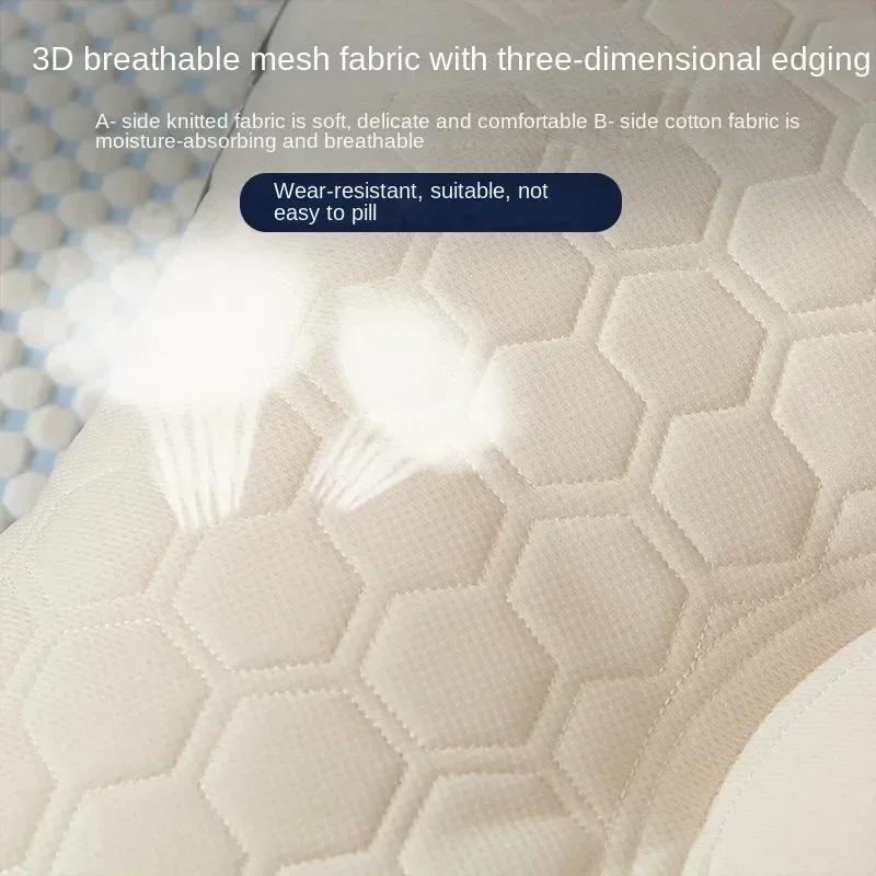 Antibacterial and Anti Mite Non Latex Pillow Household Natural Rubber Cervical Spine Pillow To Help Sleep