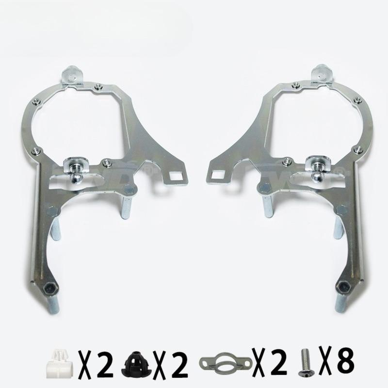 Quad Lens Headlight Modification Bracket Hella 5 Mount Compatible with 2011 2013 BMW X3 High Quality Car Accessories