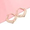 Exquisite Russian Butterfly Purple Gold Fringed Stud Earrings, Foreign Style Shining Temperament Super Fairy Rose Gold Snake Bone Earrings Women