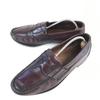 80s-90s USA Vintage Allen Edmonds Walden Leather Loafer Moccasin Wide 10EEE / 28.0cm / Dark Brown Dress Shoes
