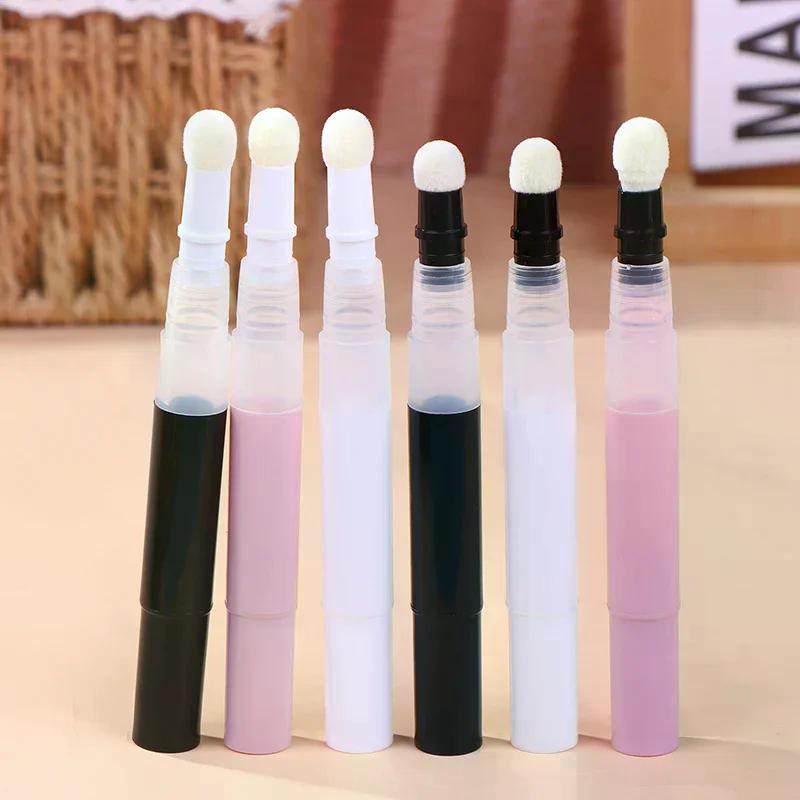 1 Stück 3ml Leerer Dreh-Kosmetikstift - Schwammspitze Lippenstift-Tiegel Foundation Concealer Spender Nachfüllbarer Make-up-Behälter