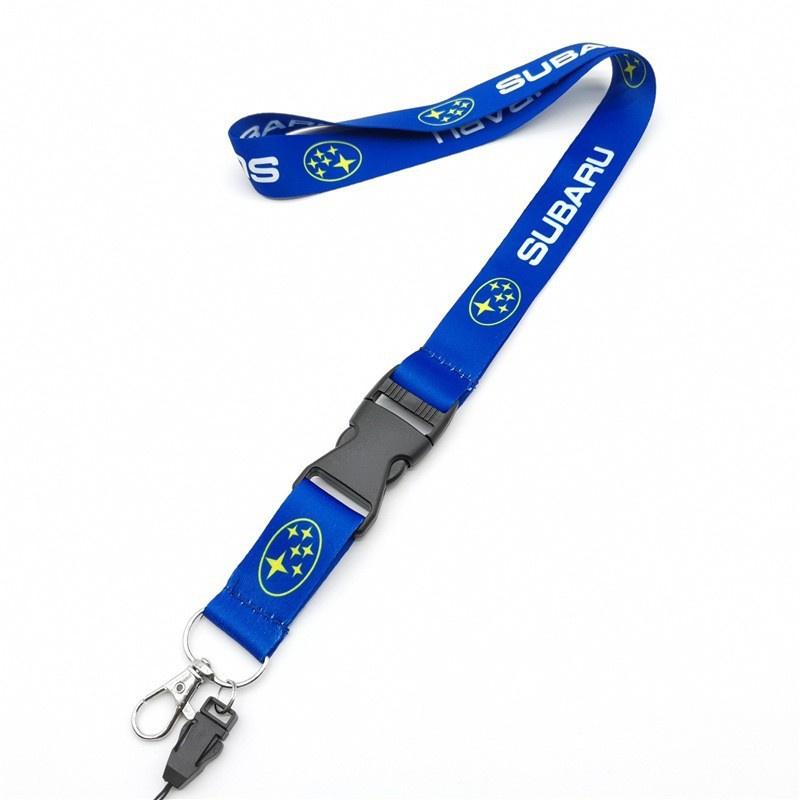 New Car Emblems Lanyard Keychain Pass Work ID Mobile Neck Strap For Subaru XV STI Impreza Forester Tribeca BRZ WRX Ascent Levorg kuh7