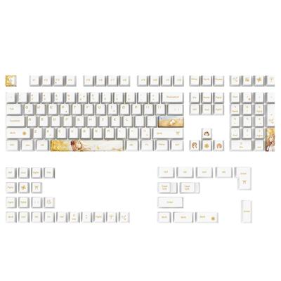 Capuchons de touches de hauteur pour clavier mécanique PBT à 108 touches, 5 côtés, par sublimation thermique, adaptés aux claviers 61, 64, 84, 87, 96, 98