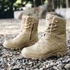 Men's Plus Size High Top Tactical Boots for Outdoor Military Enthusiasts, Sports Hiking, Delta Hiking, Military Boots
