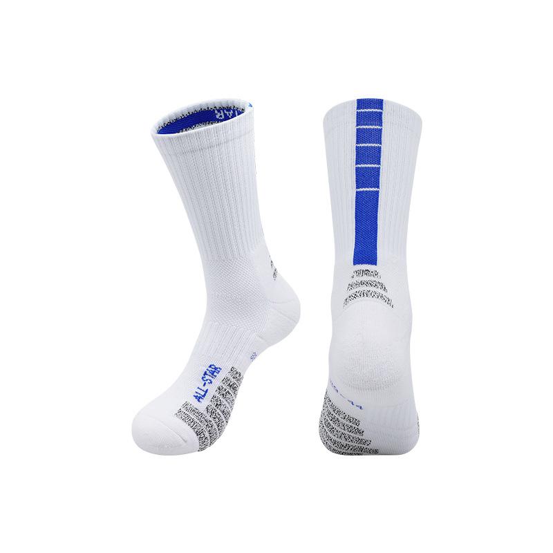 Professional Basketball Socks Non-Slip Sweat-Absorbing Deodorant Towel Bottom Sports Socks Adult Breathable Medium Tube Training Socks