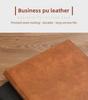 A4 Multi-Function Leather Data Folder with Detachable Notepad