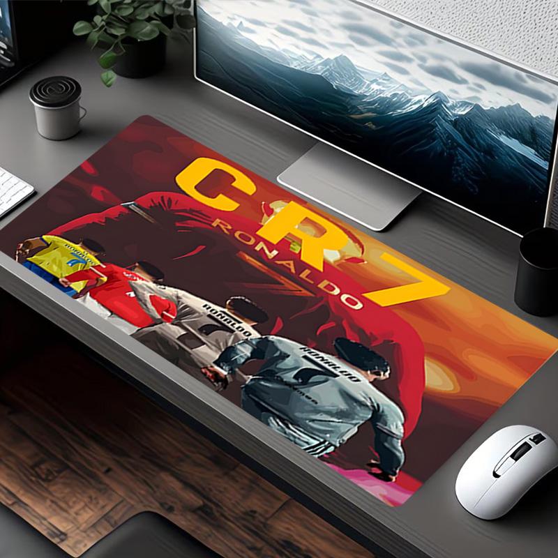 Cristiano Ronaldo Print Mouse Pad, for Keyboard Pad Laptop PC Mat for Office Home Use, Desk Decor, Perfect Birthday Gift for Gamers
