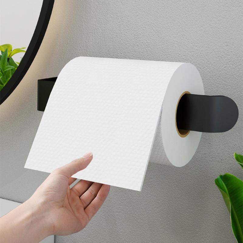 1PC Thickened tissue holder box bathroom punch-free roll paper holder toilet paper disposable face towel hanger