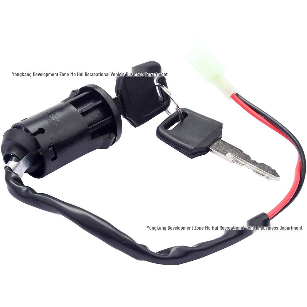 2-Wire Start Ignition Switch & Electric Door Lock Key for Off-Road ATV, Kart, Beach Car, Skateboard Accessories
