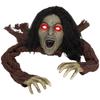 Crawling Zombie Decoration For Halloween Sounds Lights Battery Operated
