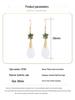 Chinese Retro Cloisonné Tassel Earrings with Hetian Jade
