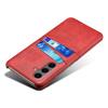 For Samsung Galaxy S24 FE Case Dual Card Slots PU Leather+Hard PC Phone Cover