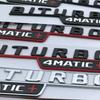 Emblema Adesivo 3D Para-lama Carro BITURBO 4MATIC Para Mercedes C43 AMG W205 W204 E43 W213 W212 GLC43 GLE43 W166 W167 Acessórios
