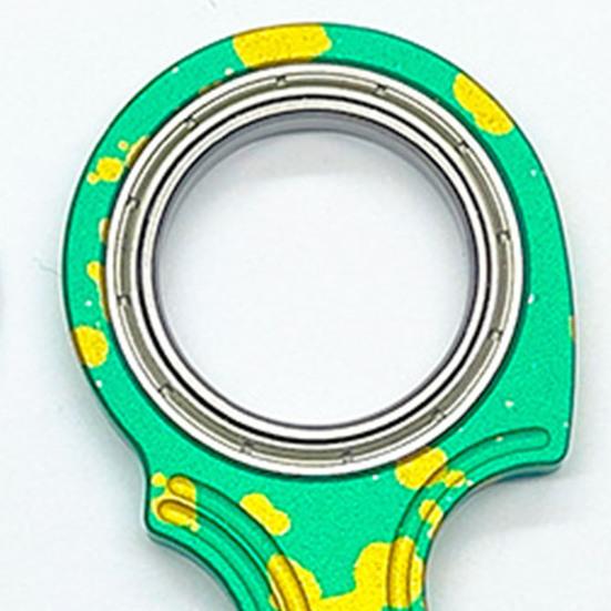 Metal Spinner Fidget Toy Stress Anxiety Relief Finger Flexibility Training Decompression Fingertip Spinning Top Toy Kids Teens Adults Birthday Gift