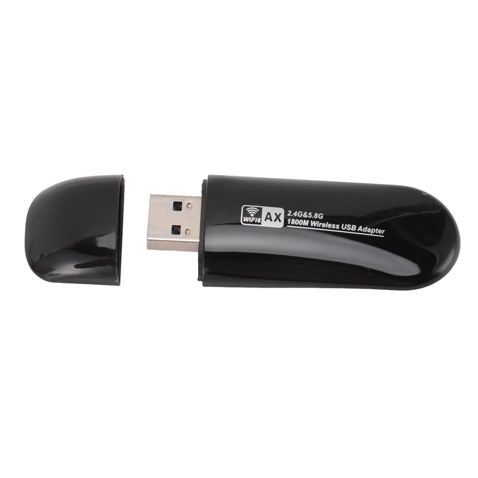 

USB3.0 WiFi 6 Adapter AX1800M 2.4Ghz 5.8Ghz High Speed WiFi Adapter for Windows 11 10 for Android for Linux for IOS