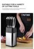 Multi-Functional Stainless Steel Knife Stand with Built-in Sharpener