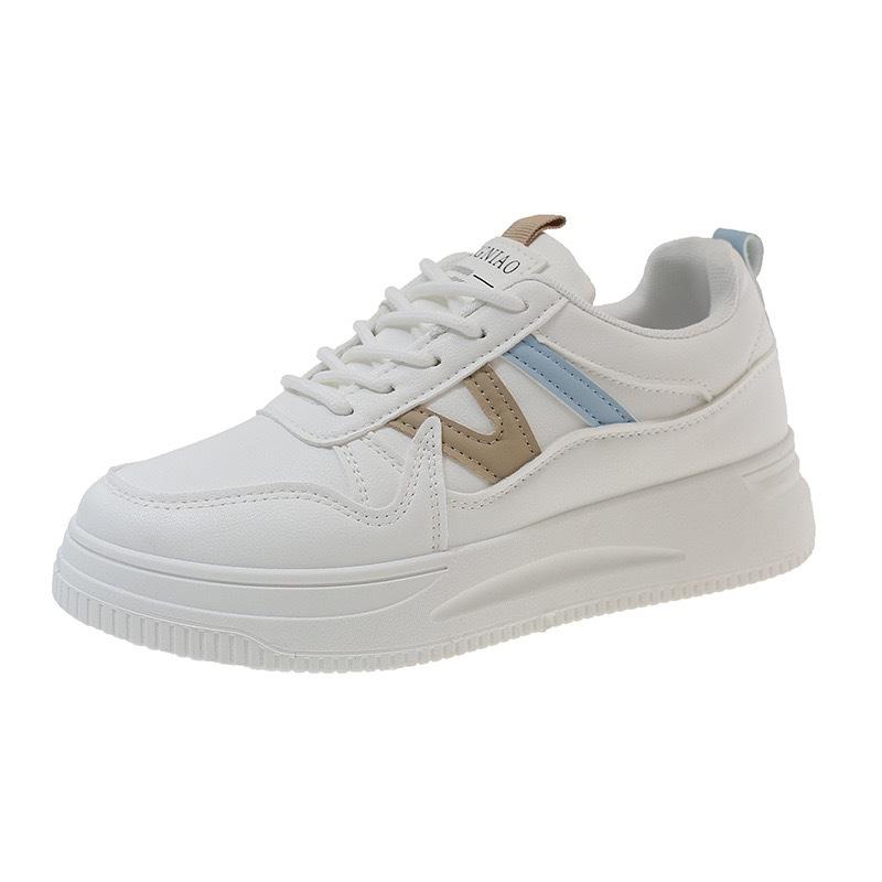 Muffin platform student running shoes spring 22 new retro color matching casual board shoes 35