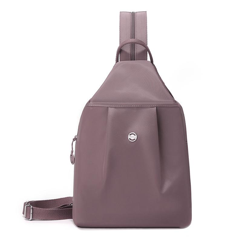 Женский рюкзак Многофункциональная нагрудная сумка против кражи Рюкзак из Оксфорда розовый