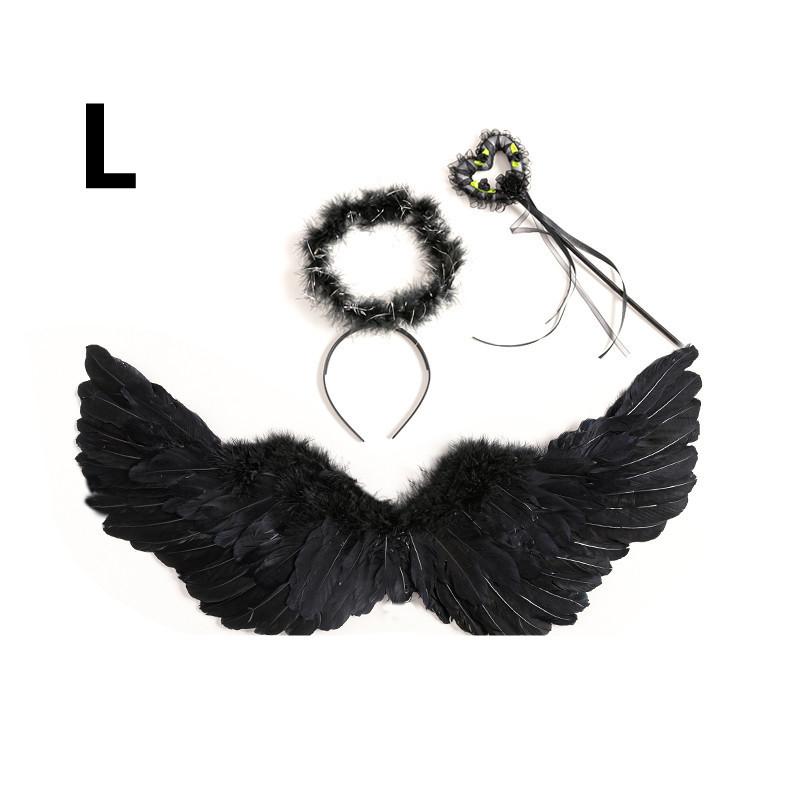 Halloween Wing Prop Angel Feather Wing Prop Black Wings