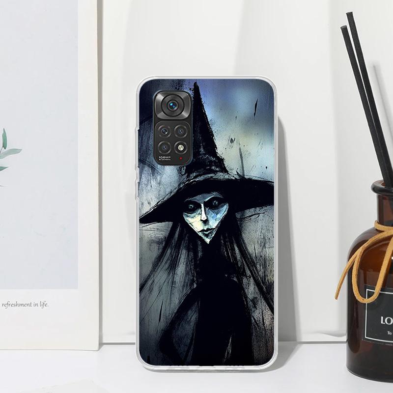Halloween Moon Witch Horror Phone Case For Xiaomi Redmi Note 15 13 14S 14 Pro Plus 12S 11S 10S 12 11E 10 11T Art Fundas Back Cov