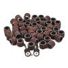 Grinding Sanding Bands 80Grit Drum Sleeves W/ 2 Mandrels Rotary Tool Abrasive Uk
