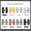 Door Lock Zinc Alloy 90 Degree Sliding Door Latch Heavy Duty Barn Gate Bolt Protect Privacy Cabinet Closet