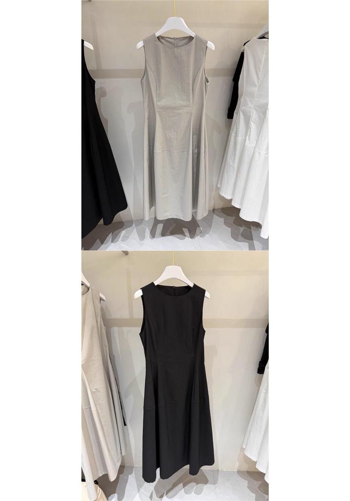 Bud White Petite Black Sleeveless Slimming Tank Dress - Summer 2026