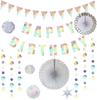 Geburtstagsgirlande Banner Happy Birthday Schriftzug Partydekoration Fahne