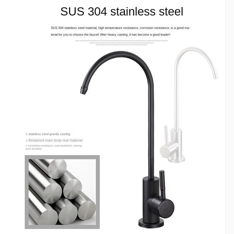 304 Edelstahl Küchenwasserreiniger, Einzelkühlung, drehbarer Wasserreiniger, Trinkwasserhahn