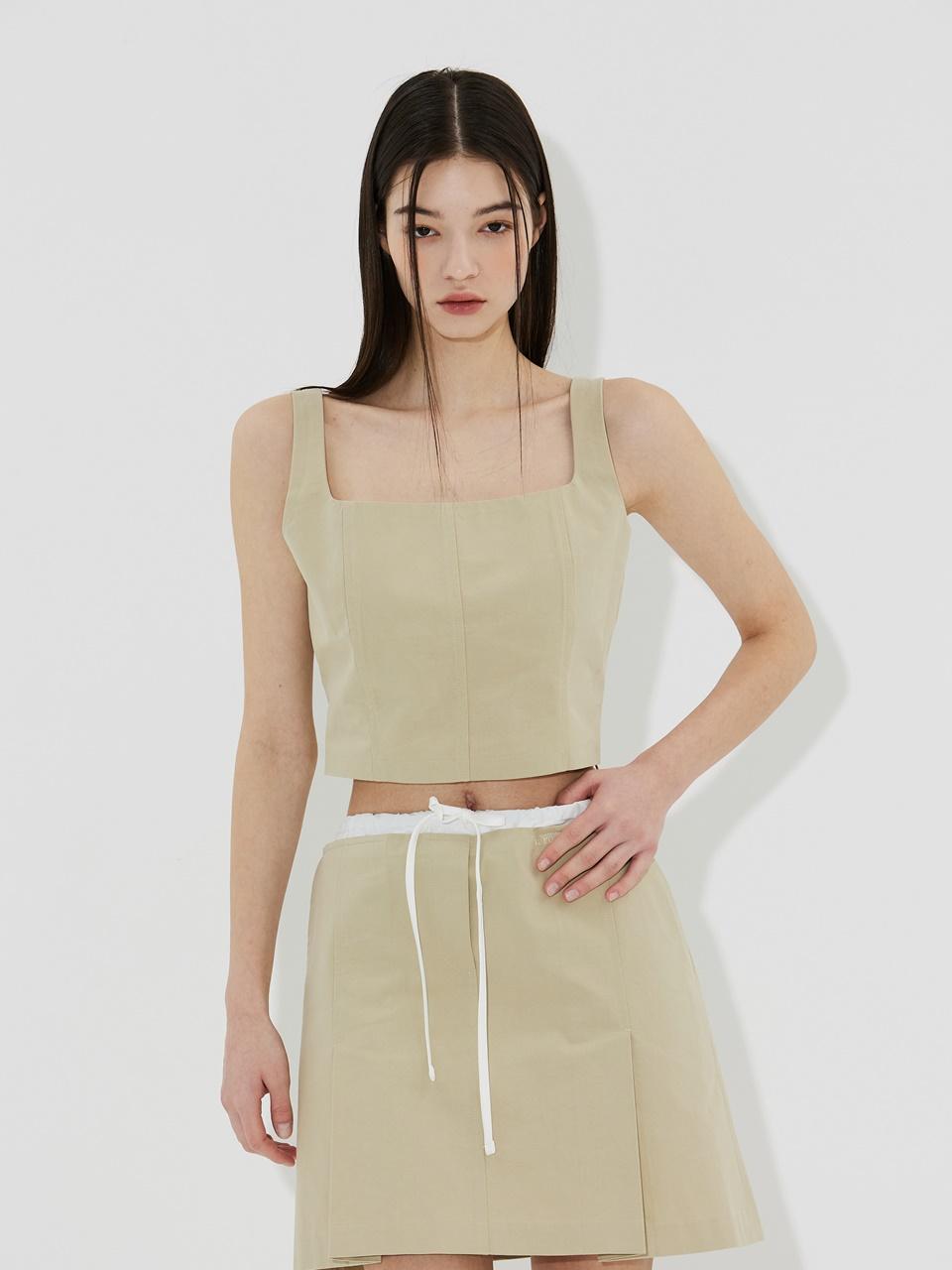Мини-топ Vi A Romer из хлопка - Бежевый Beige/S