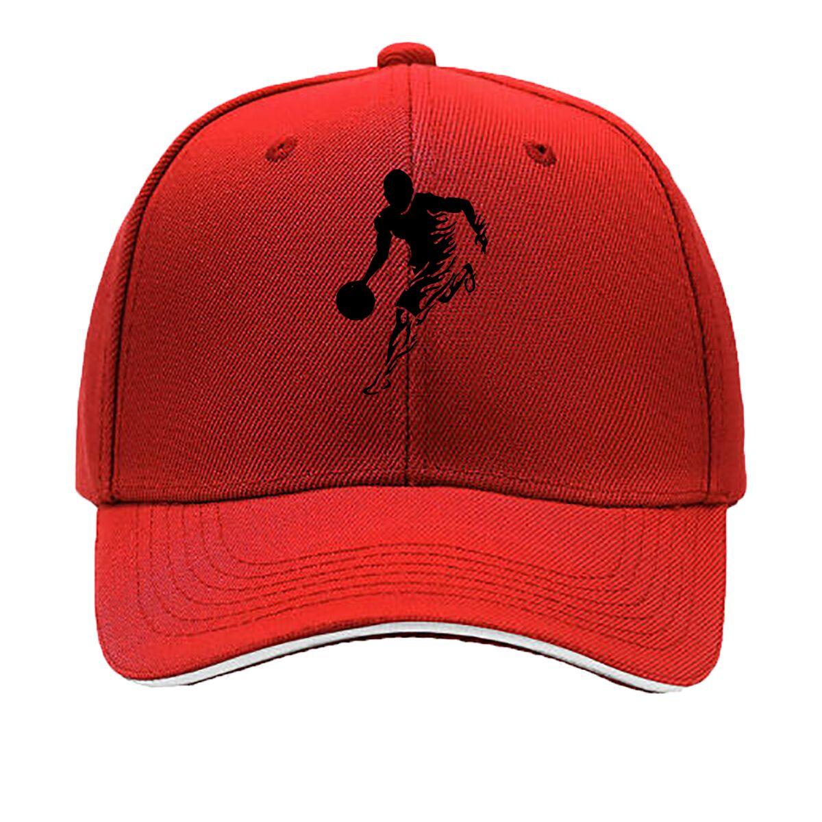 Casual Baseball Cap with Basketball Player Print Breathable Adjustable Snapback Lightweight I Sandwich Baseball Cap One Size