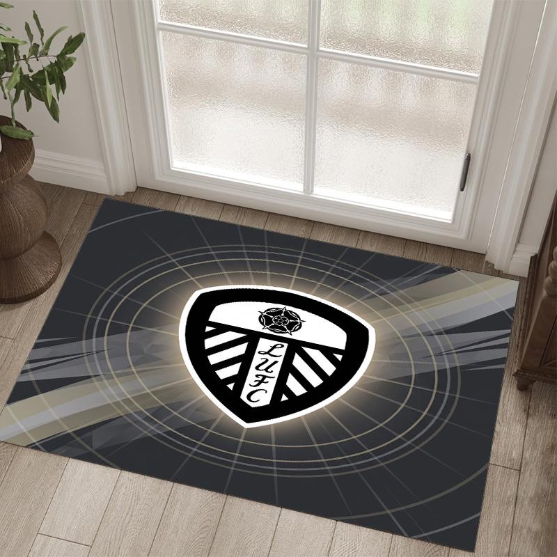 Leeds United Design Crystal Velvet Carpet Cozy Non?Slip Printed Rug For Bedroom Living Room Entrance