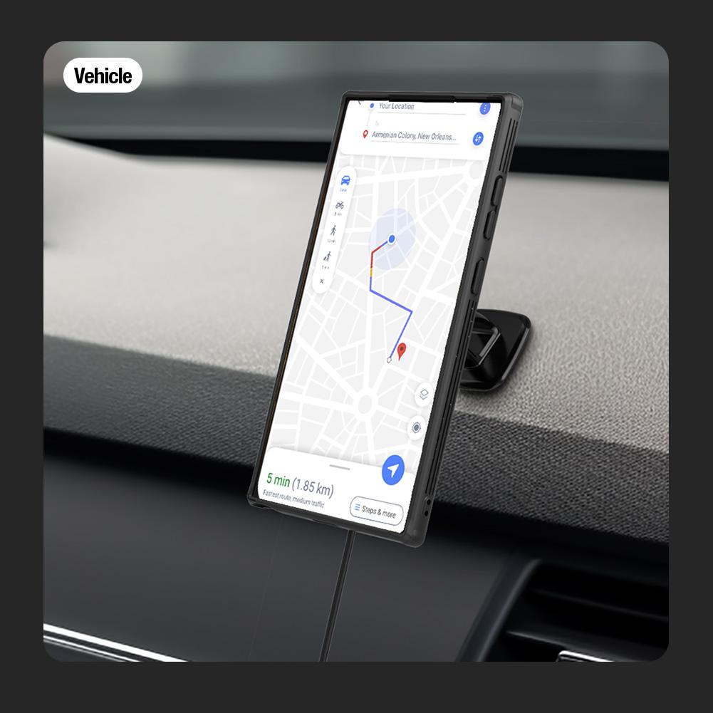 Nillkin pour Samsung Galaxy S24 Ultra coque de téléphone CamShield Pro étui magnétique Protection de l'appareil photo couverture coulissante