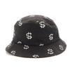 Stussy All-over Print Bucket Hat L Black Women Used