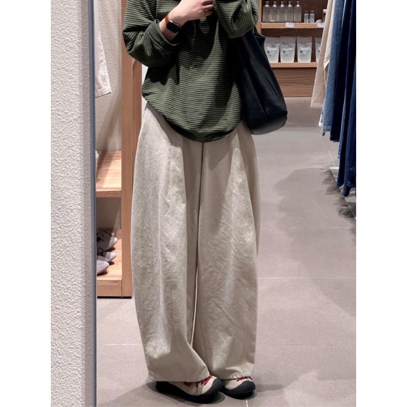 Women s High-Waisted Versatile Wide-Leg Pants - Flowy, Loose, and Casual Style S