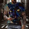 T-Shirts For Men 3D Cat Print Short Sleeve Tops Summer Fashion Animal T Shirt Loose Oversized Tee Shirt Men Clothing