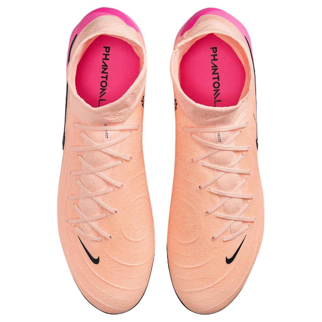 Nike Phantom Luna 2 Pro Comfortable Versatile FG (Rubber Long Stud) Slip Resistant Durable Soccer Shoes Unisex Soccer Shoes Pink Black FJ2575-800