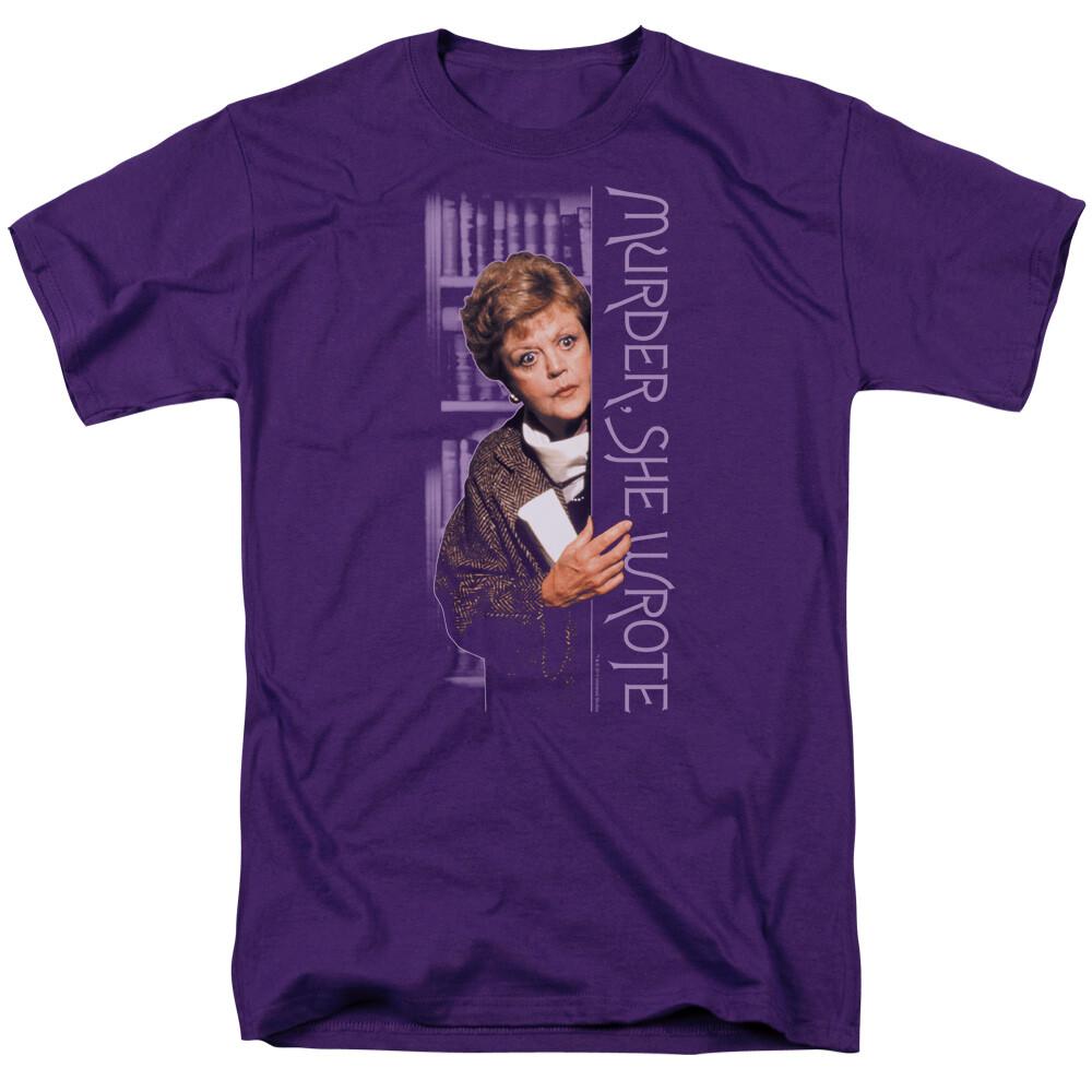 Murder She Wrote Around The Corner T Shirt Mens Licensed Classic TV Show Purple S
