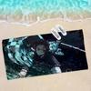 Demon Slayer Tanjiro Kamado Microfiber Beach Towel Absorbent Quick dry Soft Yoga Swimming Resort Mountain Climbing Towel