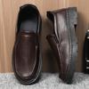Casual Leather Shoes Spring and Autumn New Thick-soled Soft-soled Soft-faced Foot Cover Comfortable and Versatile Men's Leather Shoes Shoes