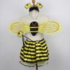 4Pieces Bees Costume for Adult Women Honeybee Costume Set Halloween Cosplay Costume Fun Pretend Play Accessories