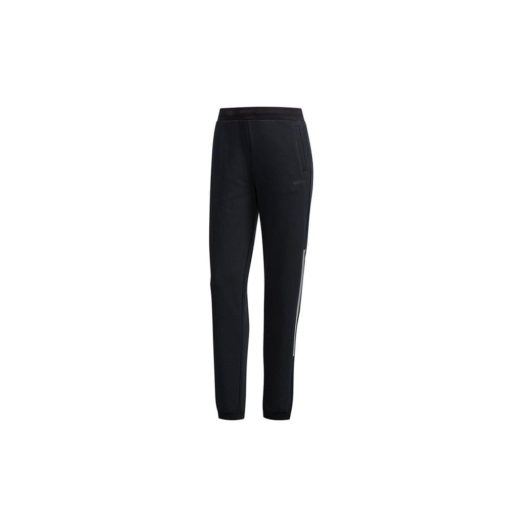 Adidas Neo Casual Running Knitted Straight Leg Pants Women Pants Black DM2054