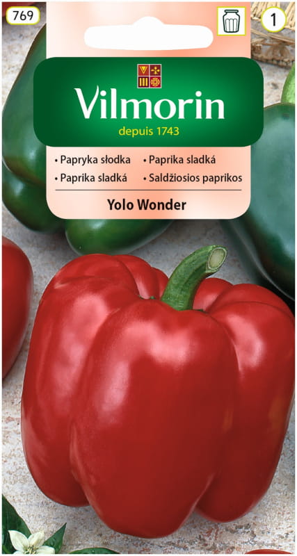 Yolo Wonder Sladká paprika 0,5g - VILMORIN
