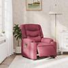 Electric Massage Chair Wine Red Fabric