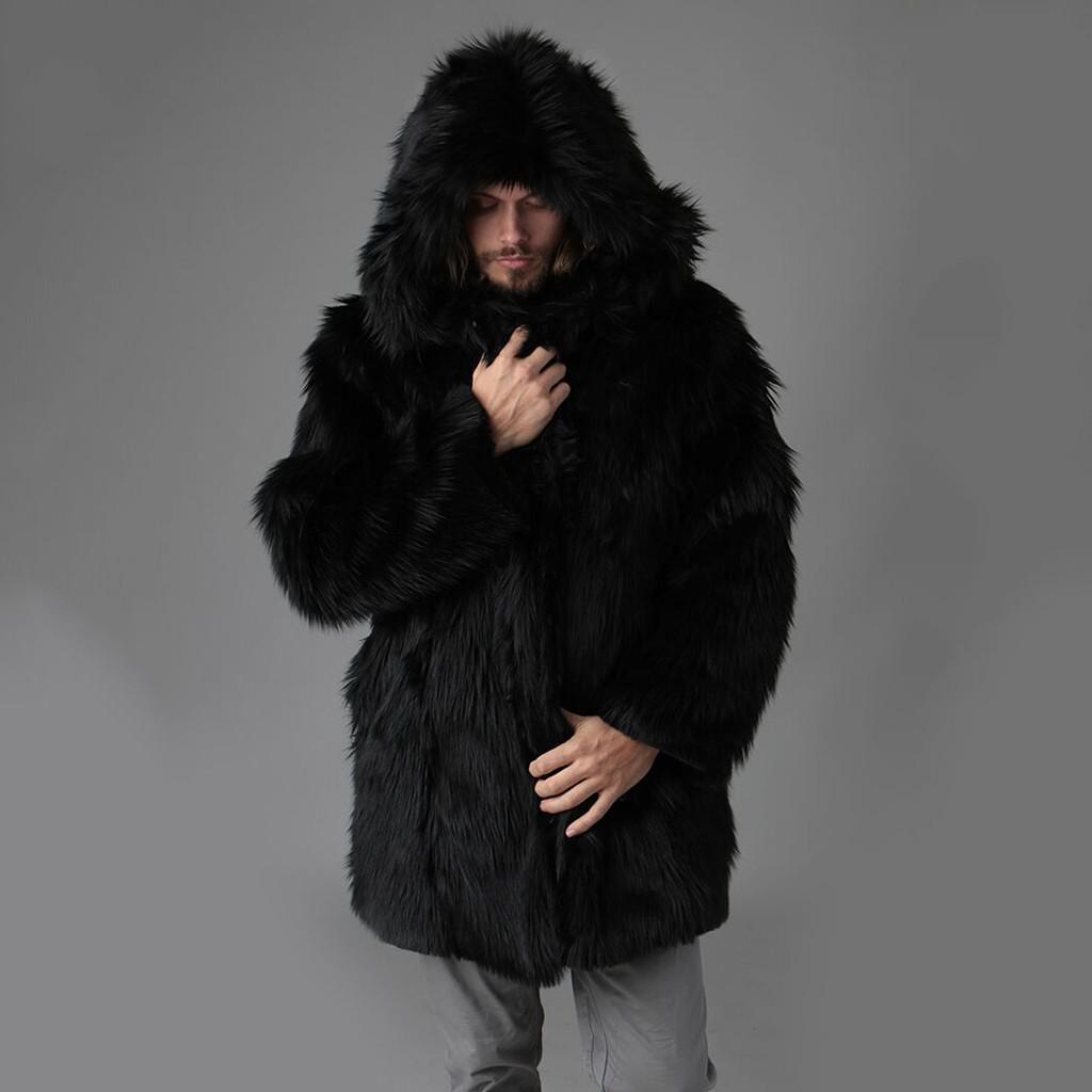 Fashion Men's Fox Fur coat jacket neckerchief winter warm outwear Long Style Fashion Men's Fox Fur coat jacket neckerchief winter warm outwear Long Style