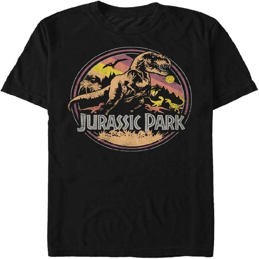 Jurassic Park Men s Big & Tall Jurassic Circle T-Shirt XXXXXL чёрный