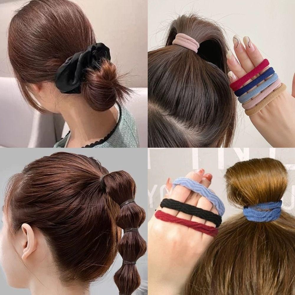 1087Pcs Neutral Color Hair Accessories Kit Multi-Style Ponytail Holders Pack for Women Girls