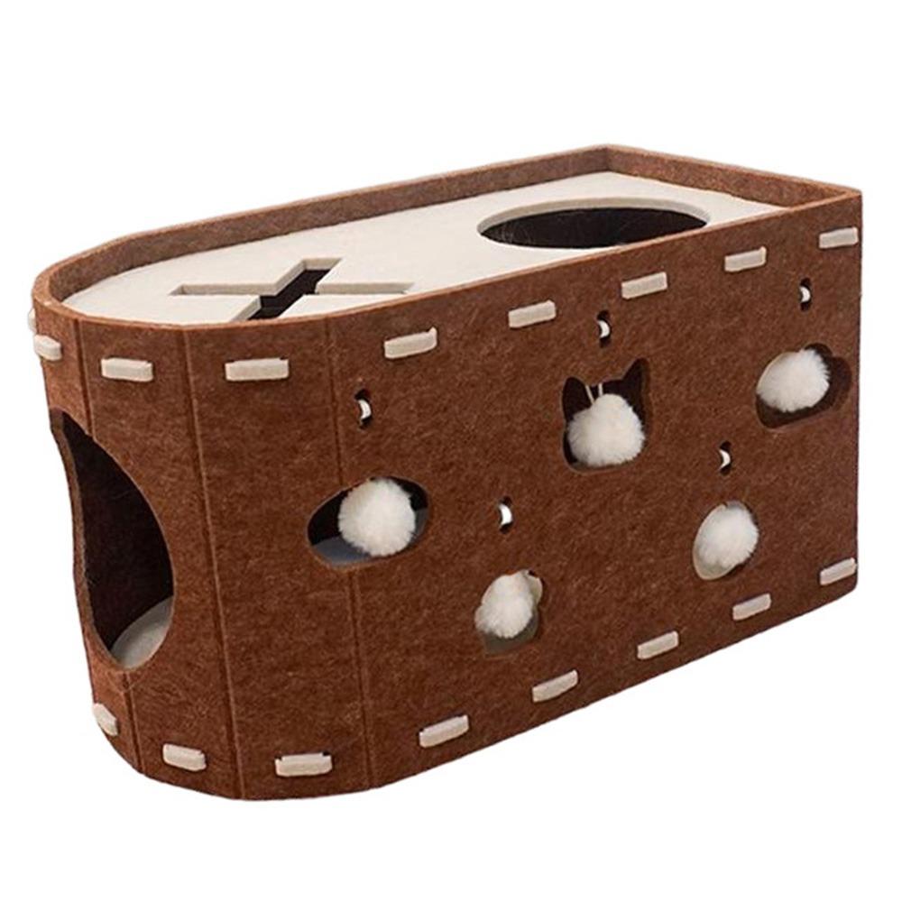 L Shape Cat Climbing Mat Wear-resistant Double-layer Cat House Cat Scratch Board  Indoor