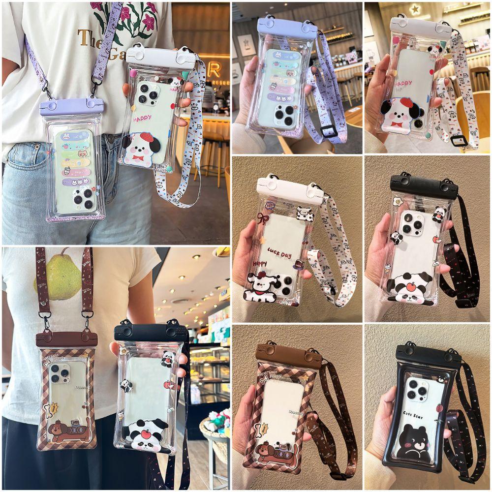 Multicolor Mobile Phone Bag Rectangle Mobile Phone Case Creative Swiming Waist Bags  Summer