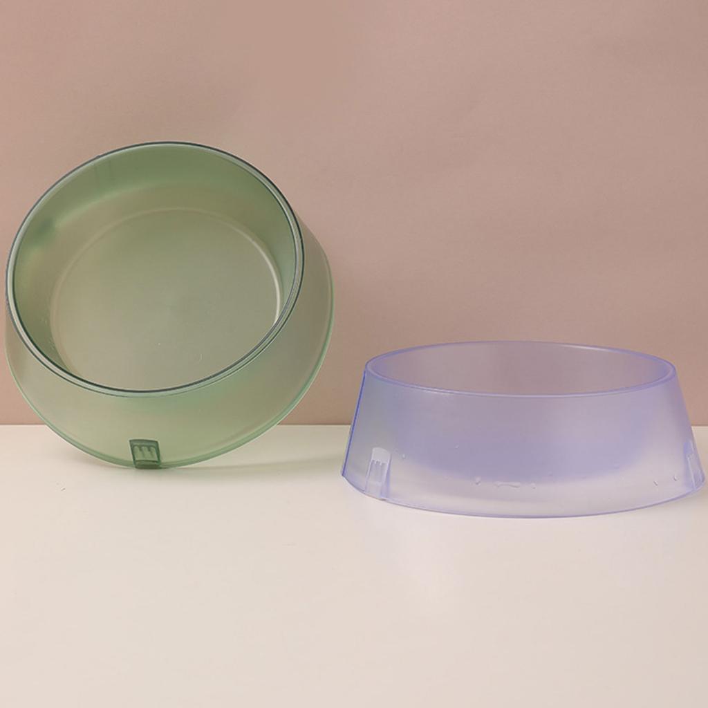 Pet Bowl Cat Clear Feeding Bowl Food Feeder Water Drink Dispenser Dog Supplies